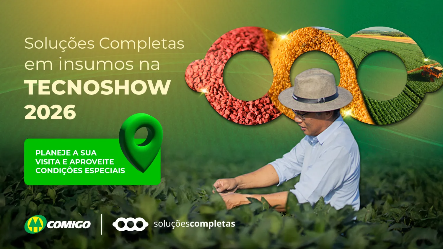 Cooperativa Comigo leva o conceito 'O Agro Conecta' e soluções integradas para a Tecnoshow 2026